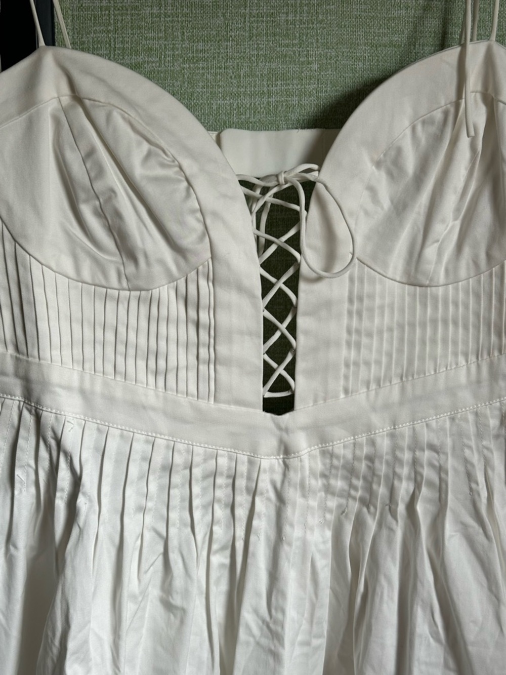 For Love & Lemons Sierra Mini Dress in White, NWT, Size M Bridal Bach Graduation - Picture 5 of 14